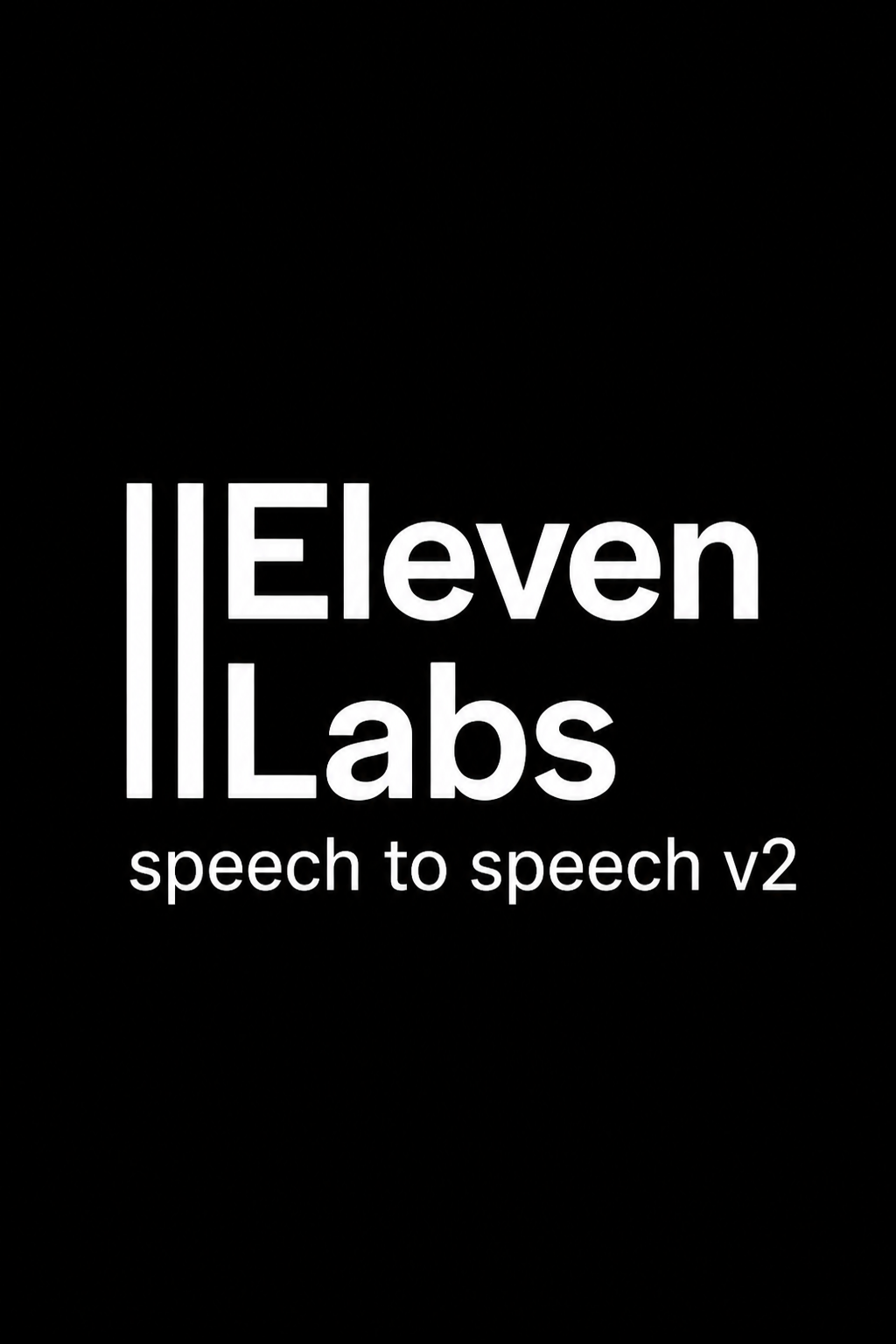 elevenlabs/ElevenLabs Speech-to-Speech v2 Voice Changer API model cover