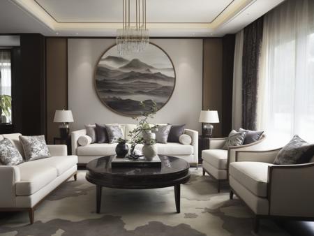 JJs Interior Style - Modern Chinese v1.0 - LoRA XL - AI Tool Cover Image