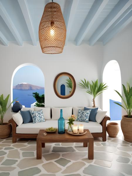 JJs Interior - Santorini Style v1.0 - LoRA XL - AI Tool Cover Image