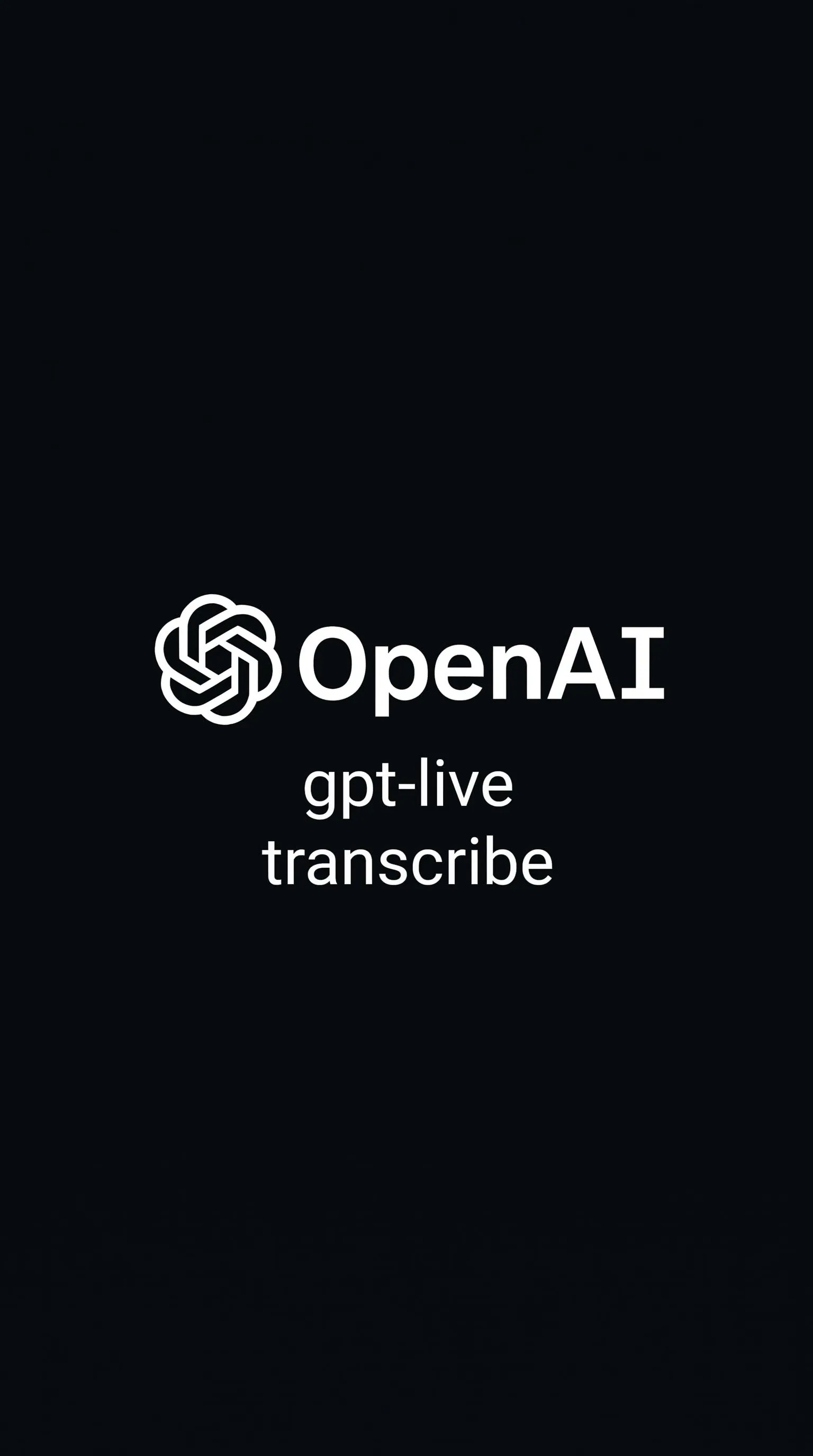 gpt-live-transcribe
