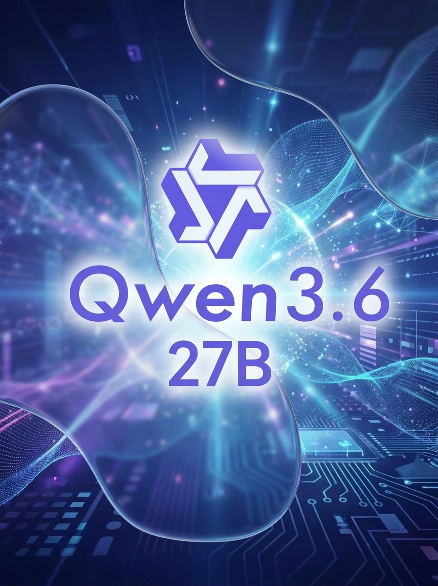 Qwen3.6-27B - AI model cover image